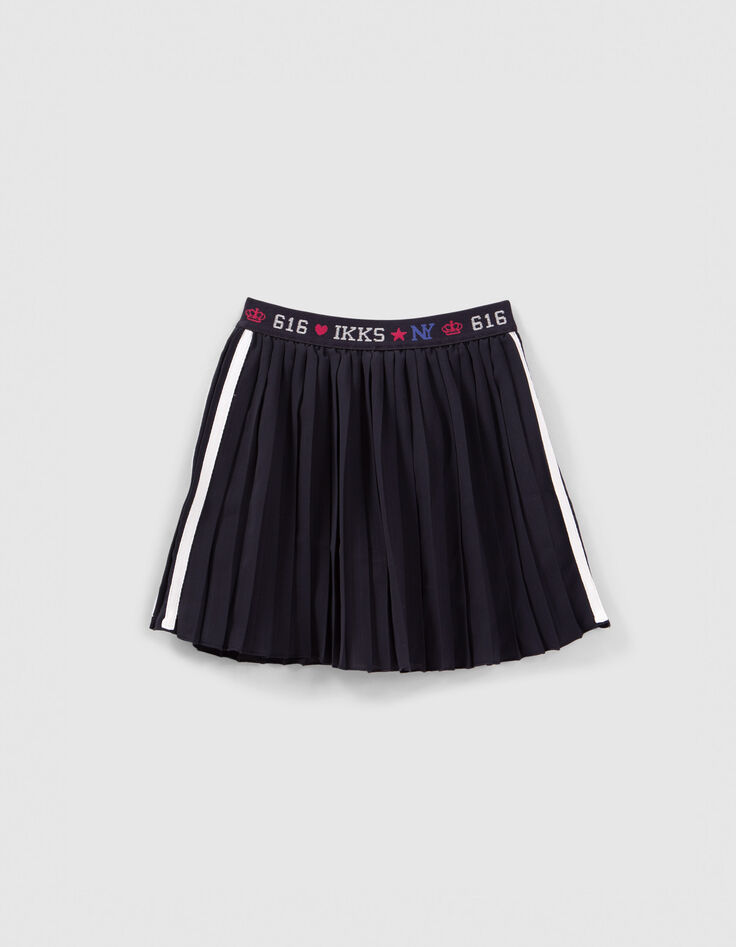 Marine rok-short plissé meisjes-1