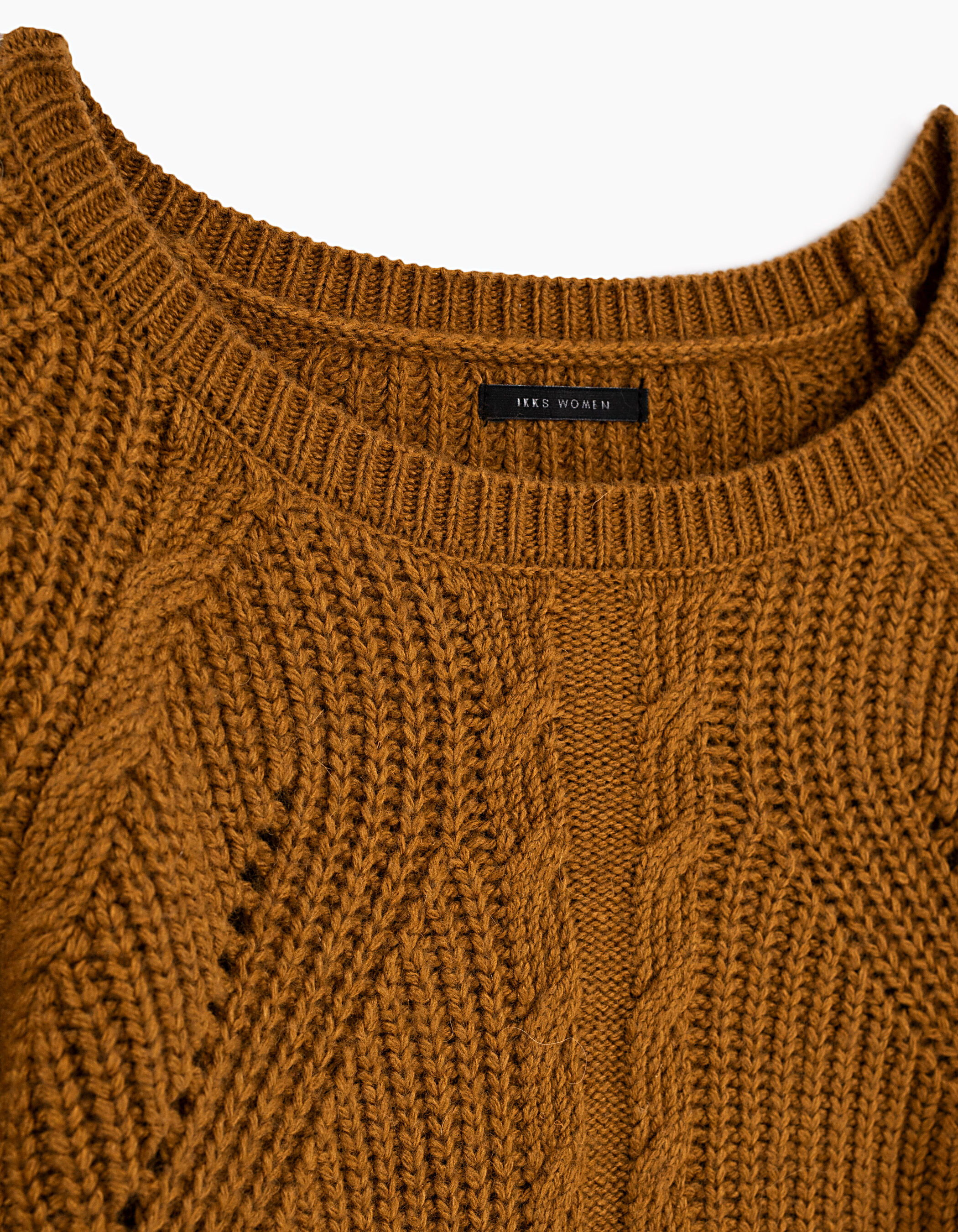 Pull safran torsad femme