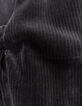 Pantalon de jogging gris maille velours côtelé garçon-6