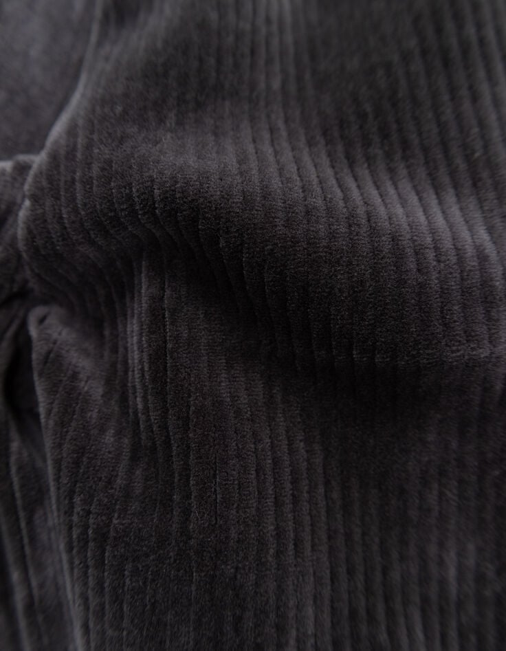 Pantalon de jogging gris maille velours côtelé garçon-6 Pantalon de jogging gris maille velours côtelé garçon-6