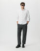 Camisa regular blanca punto Easy Care hombre-2