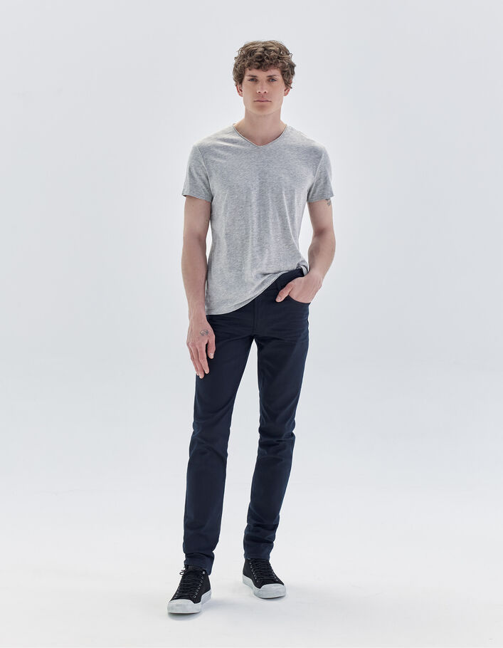 Men's SLIM-fit navy jeans-1