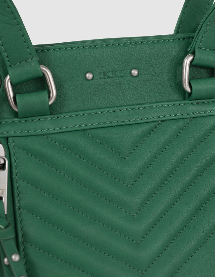 Grüne Damentasche 1440 Small, Leder, Reißverschlüssen - IKKS