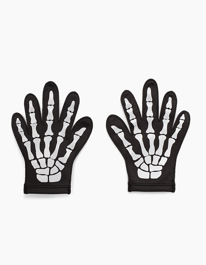 Robe noire avec gants amovibles Halloween fille - IKKS