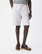 Men's lilac Lyocell&reg; and linen Bermuda shorts-2