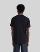 Schwarzes Herren-T-Shirt mit Arty-Rock-Stickerei-3