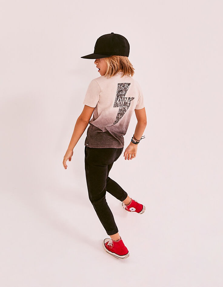 Ivoor T-shirt Tunesische kraag deep dye effect bio -3