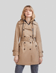 Women’s trench coat, removable hood and facing-8