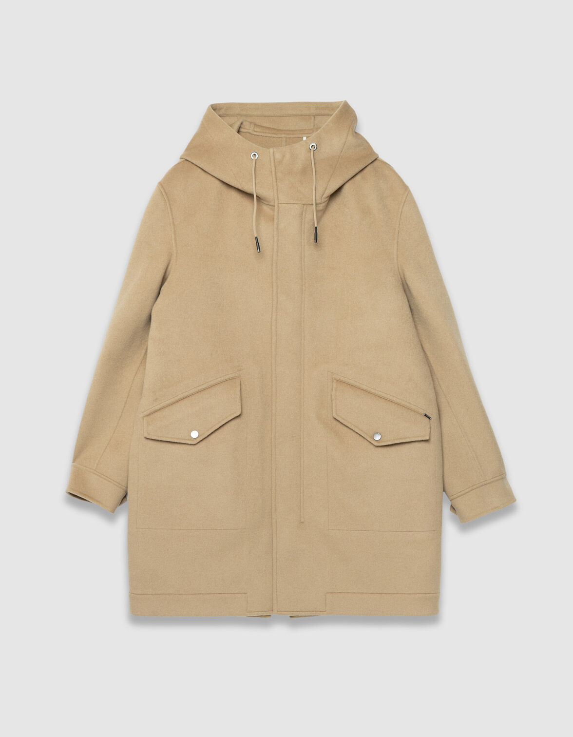 Men's beige hooded coat esprit duffle-coat