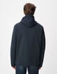 Blouson marine parementure et capuche amovibles Homme-3