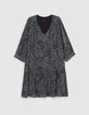 Vestido azul LENZING™ ECOVERO™ pantera Mujer-6