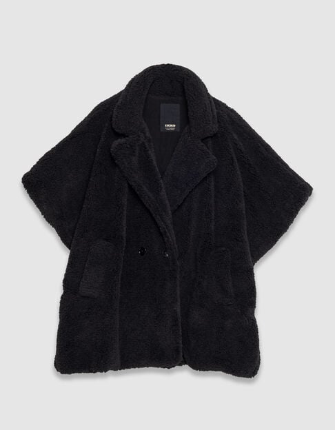 Cape noire col tailleur Femme - IKKS