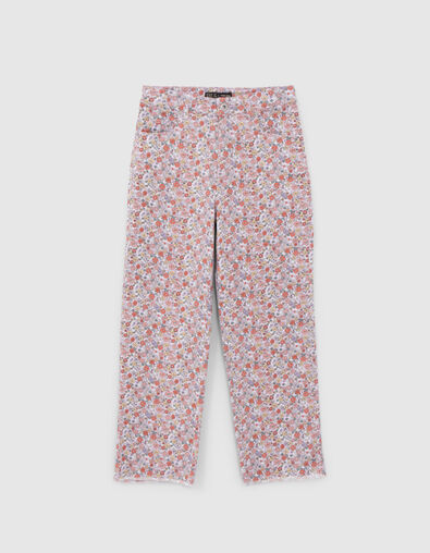 Lila WIDE LEG jeans flower power meisjes - IKKS