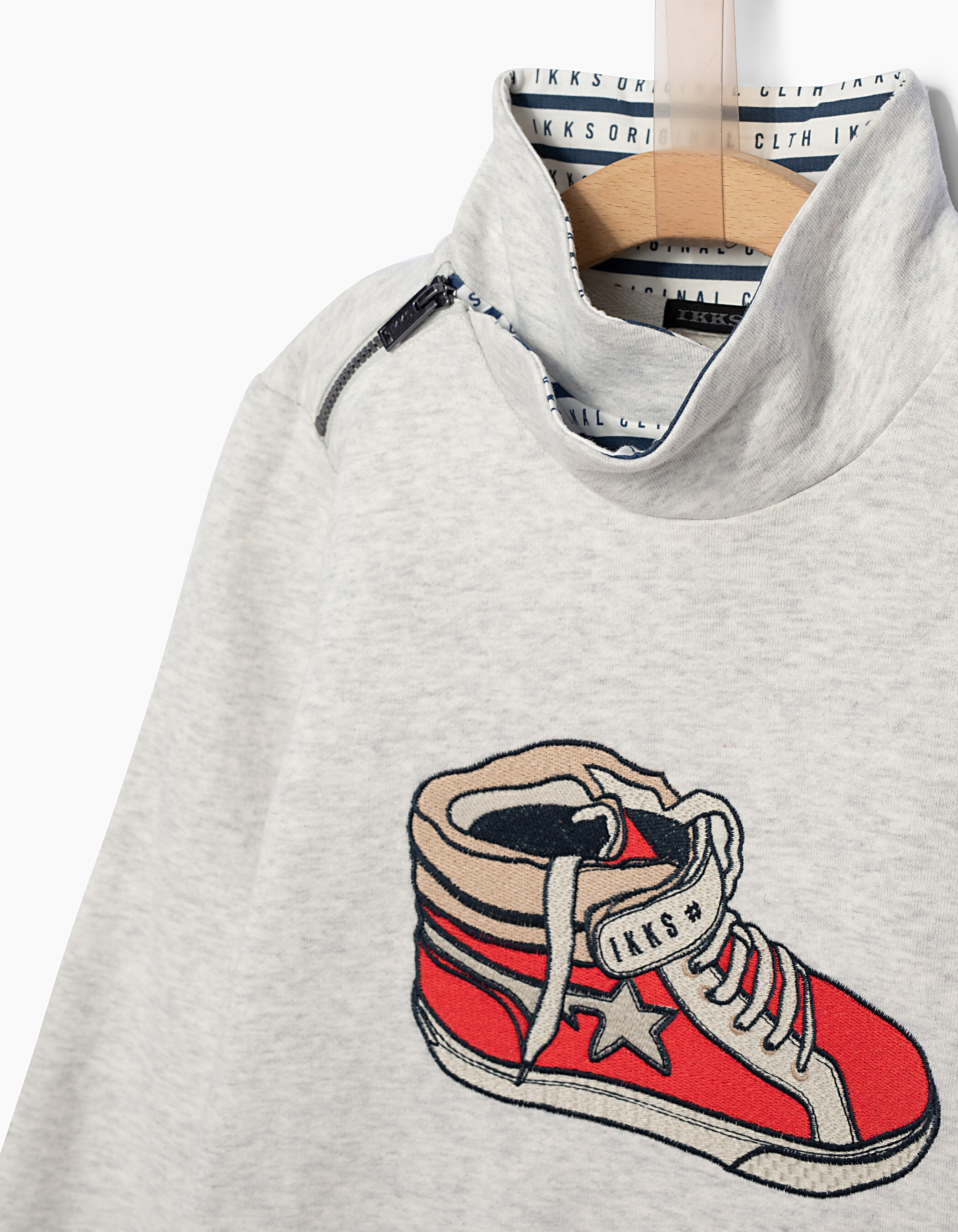 Sweat chine brode basket garcon IKKS