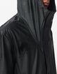 Men&rsquo;s black rubber nylon hooded parka-4
