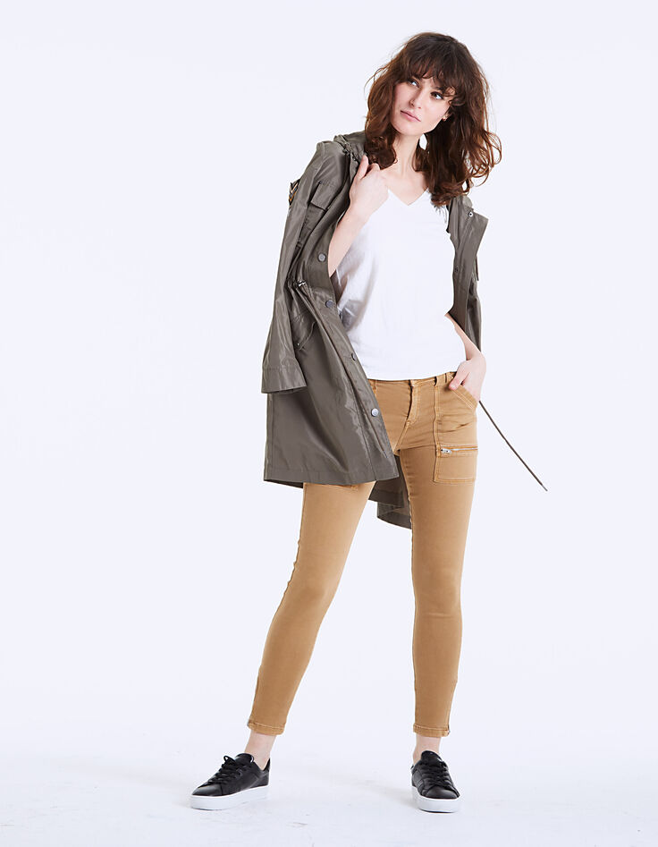 Tee-shirt col V broderie main bijou palmier femme-6 Tee-shirt col V broderie main bijou palmier femme-6