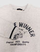 Boys’ grey organic cotton sweatshirt, winged shoe image-2