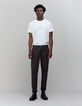 Heren bruine SLIM chino broek-4