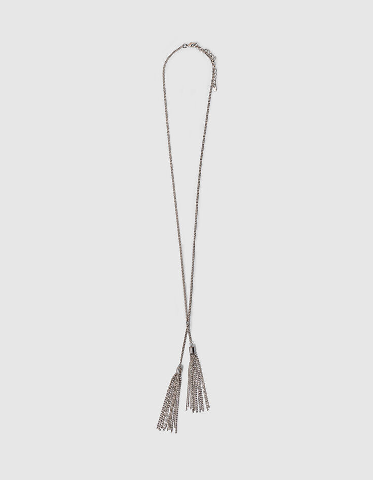 Women’s long necklace with tassels-1