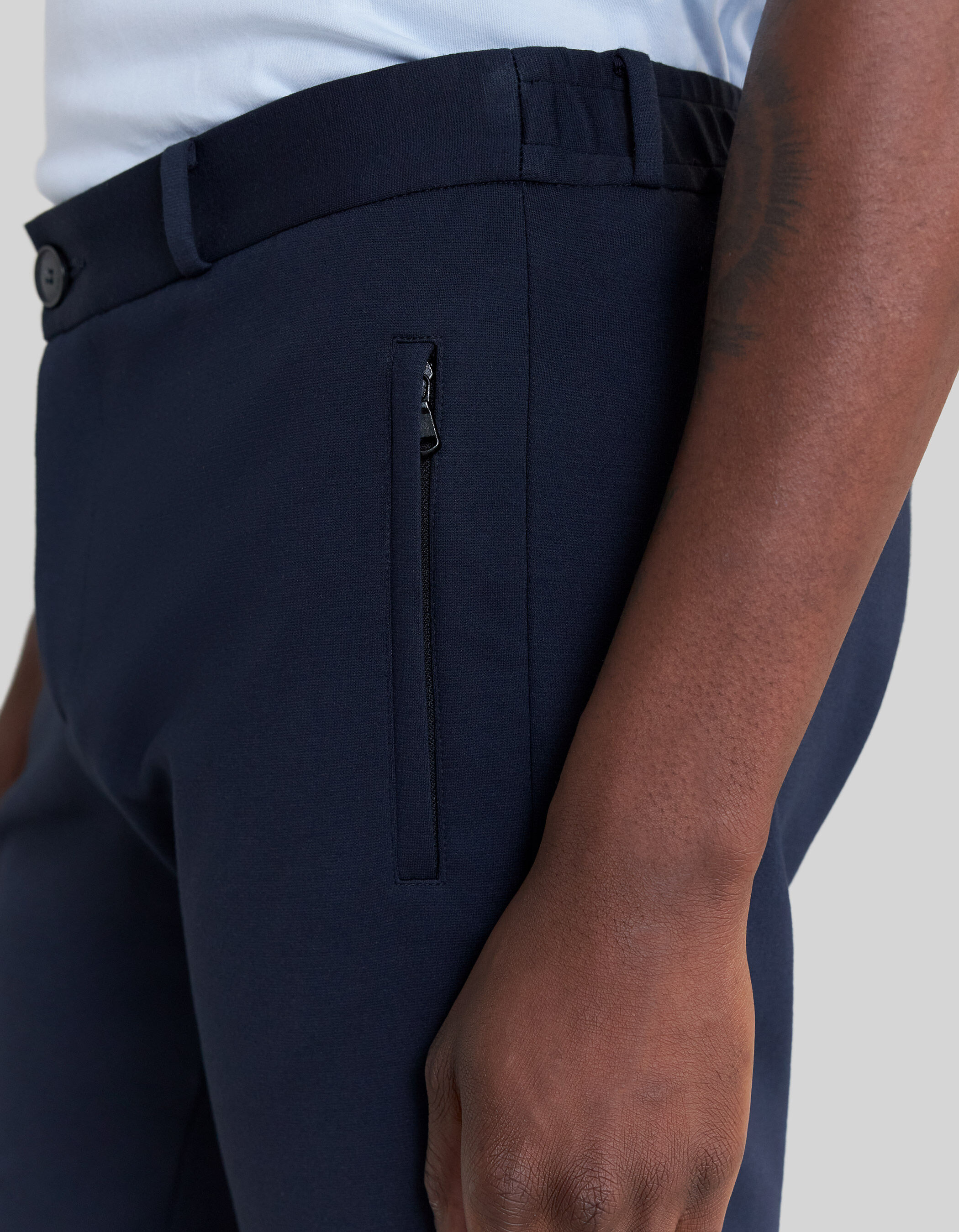 Pantalon marine esprit jog Homme IKKS