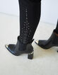 Vaqueros slim sculpt up intense black tachuelas joya mujer-7