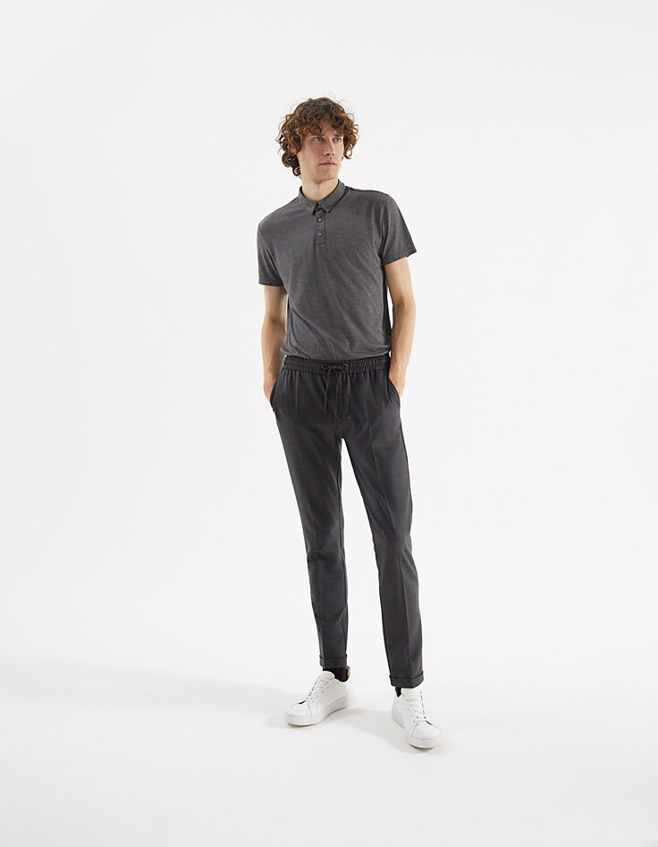 Jopgpant SLIM gris cinturilla elástica IKKS BETTER Hombre-6