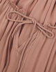 Blouse fluide blush large volant Femme-8