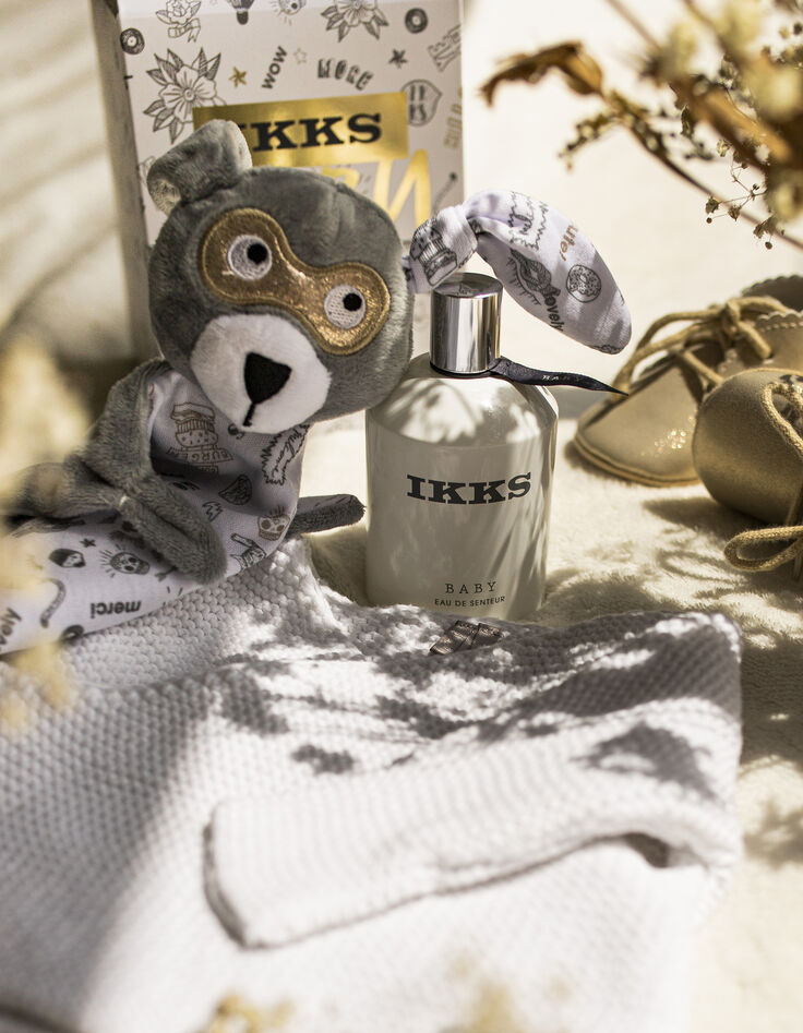 KOFFERTJE BABYPARFUM 100ml MET WIT MET GRIJZE KNUFFEL-8