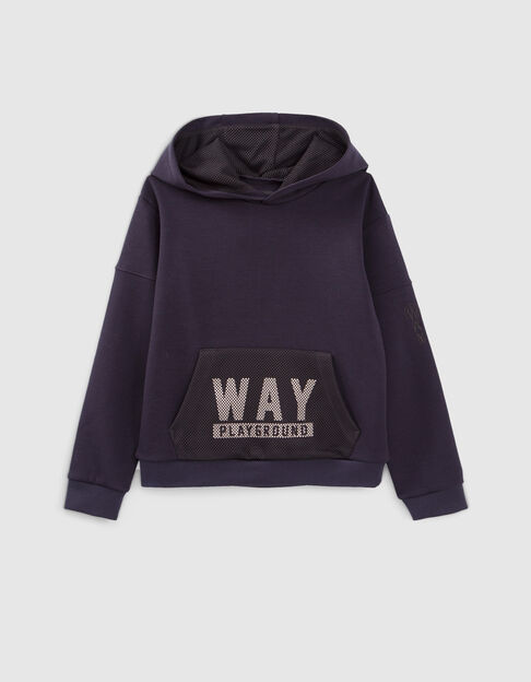 Marine sweater mesh details jongens