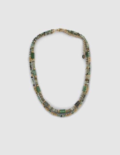 Collares dorados cuentas turquesa africana mujer - IKKS