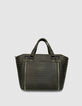 Khaki Cabas-Tasche 1440 Leder Kroko-Effekt Größe M Damen-3