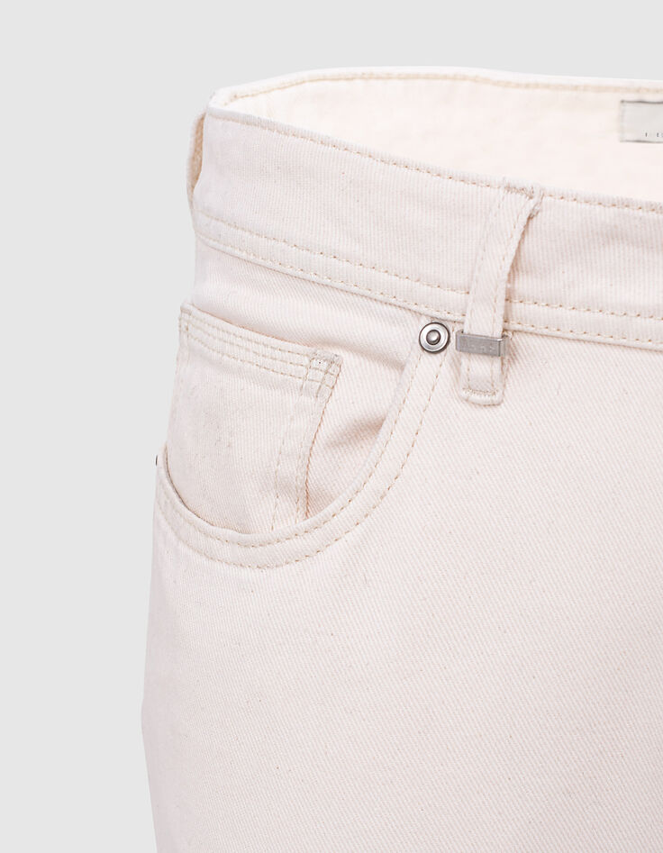 Jean SLIM ivoire Homme-4
