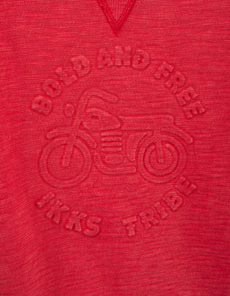Sudadera roja moto y mensaje en relieve ni&ntilde;o-4