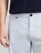 Bermuda chino TAPERED ciel Homme-4