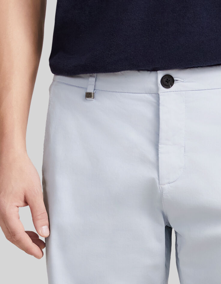 Bermuda chino TAPERED ciel Homme-4