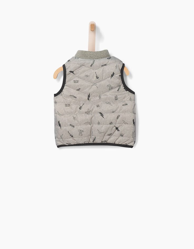 Baby boys' reversible sleeveless jacket -3