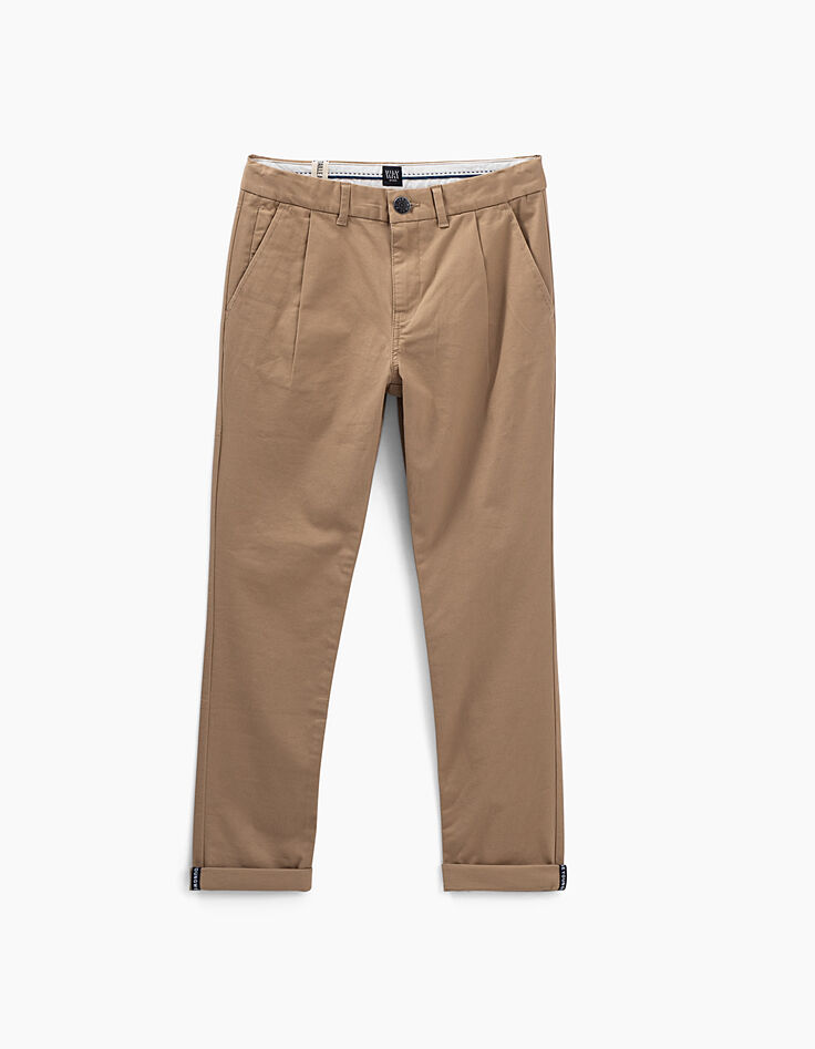 Pantalón chino beige medio niño -1