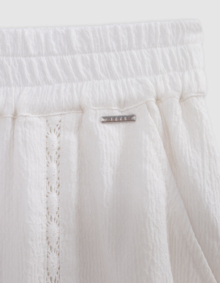 Shorts crudos encaje bohemio niña-6