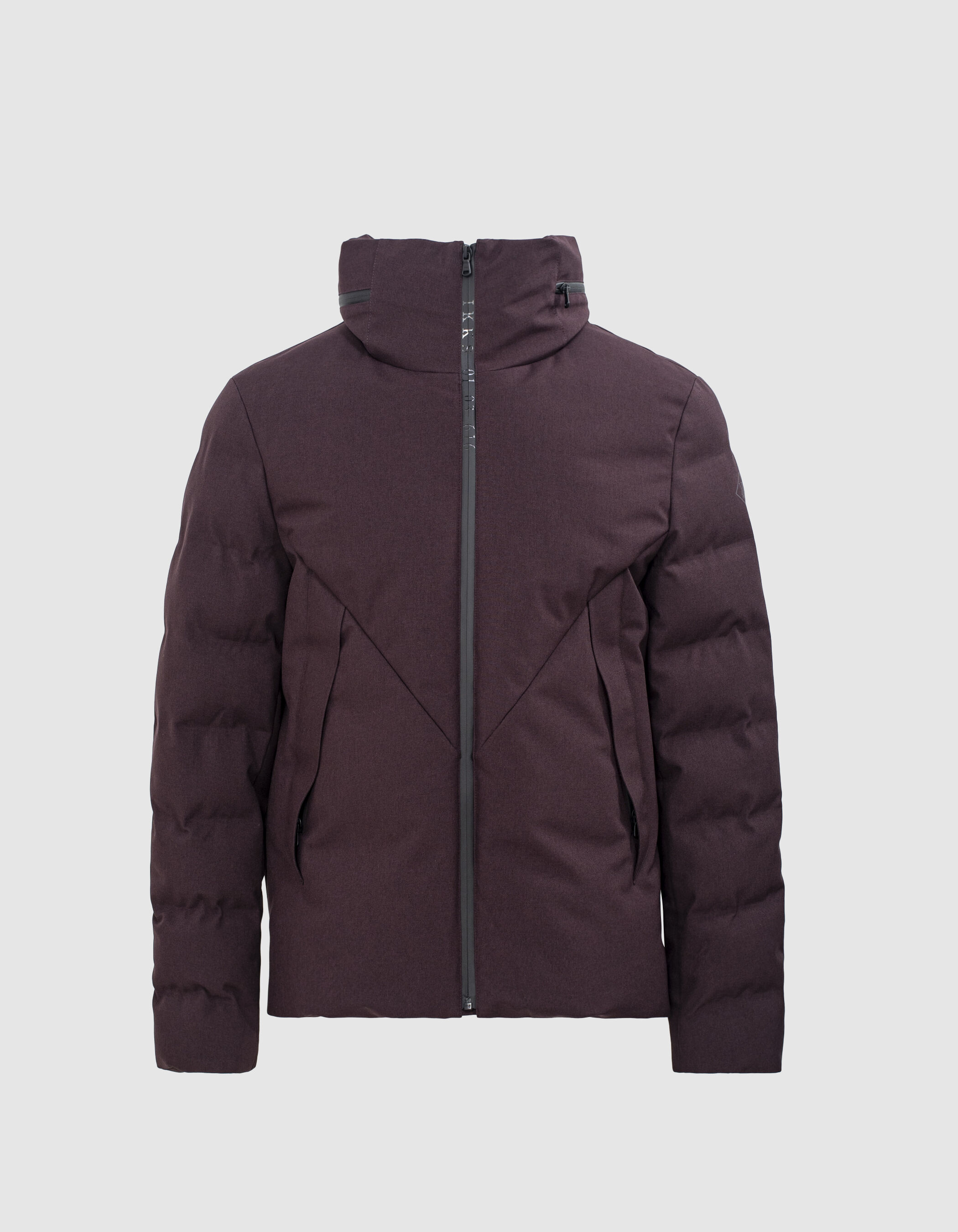 Men's dark plum WATERPROOF jacket with 