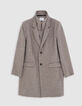 Men's grey wool coat with removable facings-6