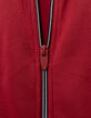 Cardigan zippé rouge rayures marine garçon-5