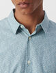 Men&rsquo;s storm SLIM shirt with coral print-4