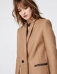 Manteau mi-long drap de laine col tailleur croisé femme-4