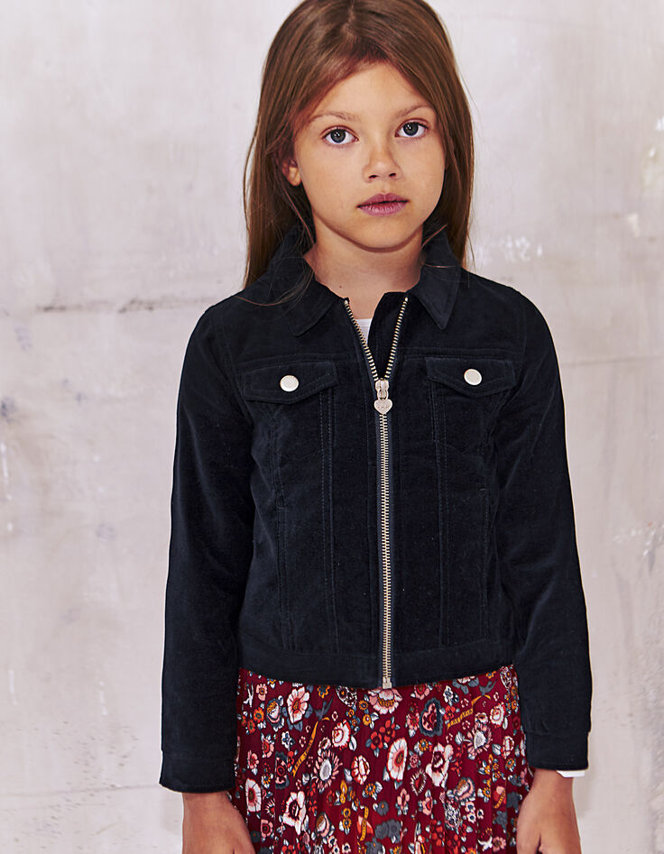 Girls' velvet jacket-2