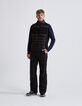 Sous-doudoune noire bi-matière IKKS x DUVILLARD Homme-8
