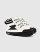 Schwarze Sneakers für Babyjungen mit Blitzmotiven -5