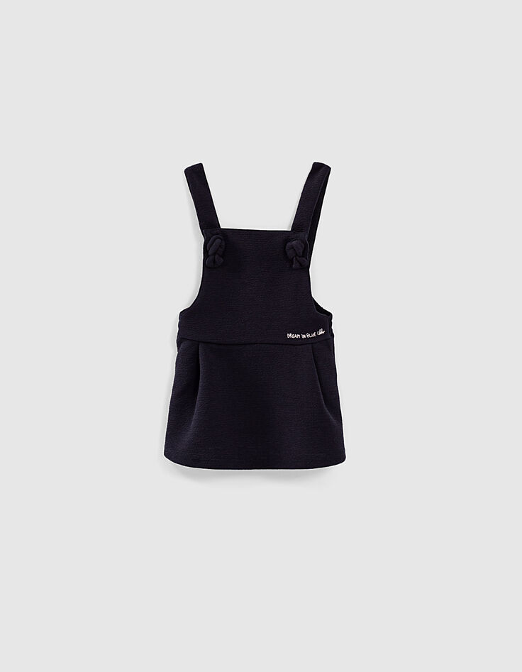 Ensemble robe navy et tee-shirt écru bébé fille-5 Ensemble robe navy et tee-shirt écru bébé fille-5
