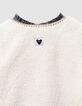 Girls’ 2-in-1 blue velvet parka and gilet-6