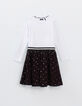 Robe noire 2 en 1 et sweat velours IKKS - STAR WARS™ fille-2