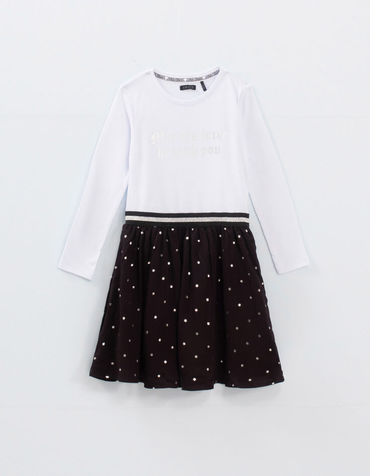 Robe noire 2 en 1 et sweat velours IKKS - STAR WARS™ fille-2